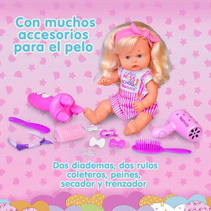 Nenuco School Hairstyles Famosa LQS3156