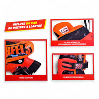 CYC Patines de Roller Hot Wheels 23-26 Juguete de Importación T378399
