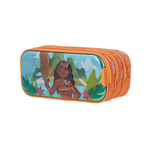 Lapicera Estuche Chenson Triple Cierre Disney Princesa Moana PR70747-O Mona