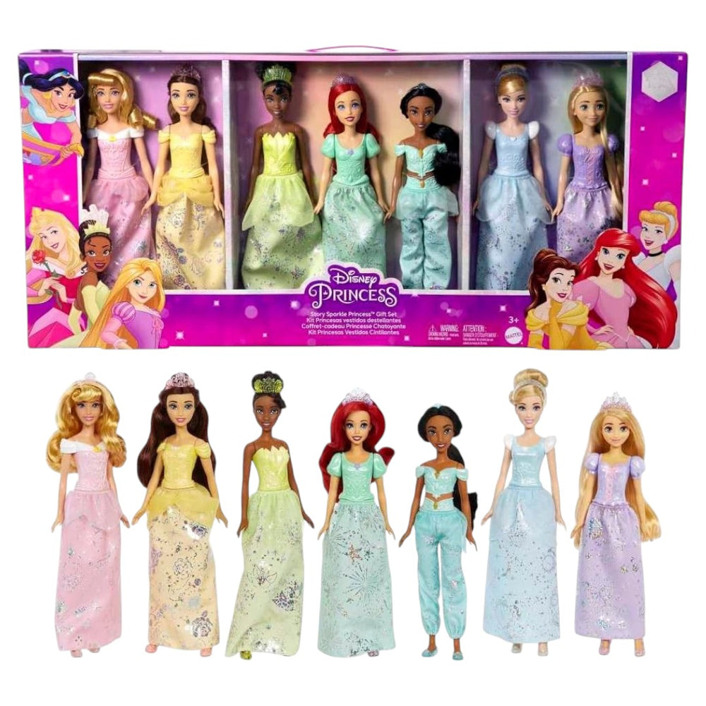 Kit Princesas vestidos destellantes Mattel HLW44