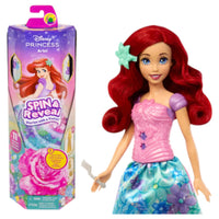 Disney Princess Spin & Reveal Ariel Fashion Doll & Accesorios Con 11 Sorpresas
