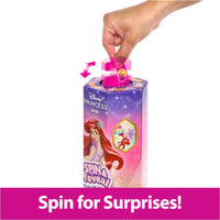 Disney Princess Spin & Reveal Ariel Fashion Doll & Accesorios Con 11 Sorpresas
