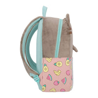 Mochila Grande Escolar Pusheen Frutas
