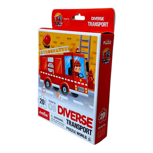 1 Rompecabezas Infantil 20 Pzas Vehiculos Juguete de Importacion SH22038710