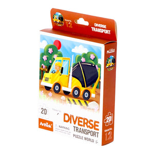 1 Rompecabezas Infantil 20 Pzas Vehiculos Juguete de Importacion SH22038710