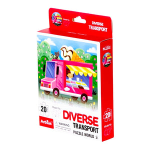 1 Rompecabezas Infantil 20 Pzas Vehiculos Juguete de Importacion SH22038710