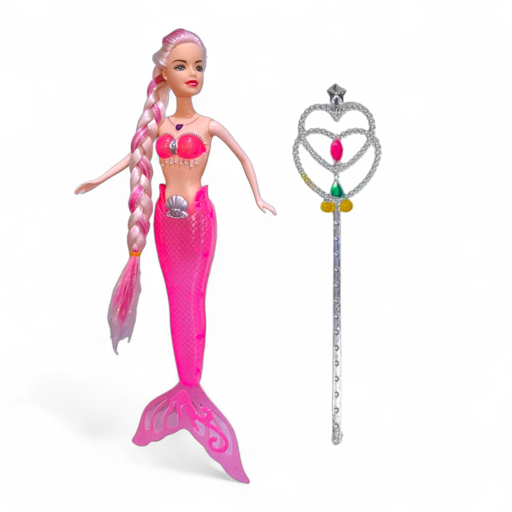 CYC Muñeca Sirena Con Luz Juguete de Importacion SH276027