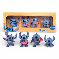 Coleccion de 4 Figuras de Stitch Juguete de Importacion DT-STI3-04S
