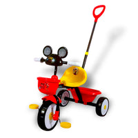 CYC Mickey Mouse Triciclo Con Canasta Y Cinturón Juguete de Importación 10154

