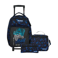 Xtrem Runpack Kit Mochila con Ruedas Blue Pixels
