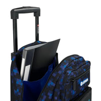 Xtrem Runpack Kit Mochila con Ruedas Blue Pixels

