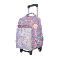 Xtrem Runpack Kit Mochila con Ruedas Lilac Cats
