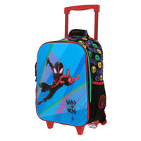 Mochila Chica Kinder Con Ruedas Chenson Miles Morales Marvel Feiquer MM70323-3
