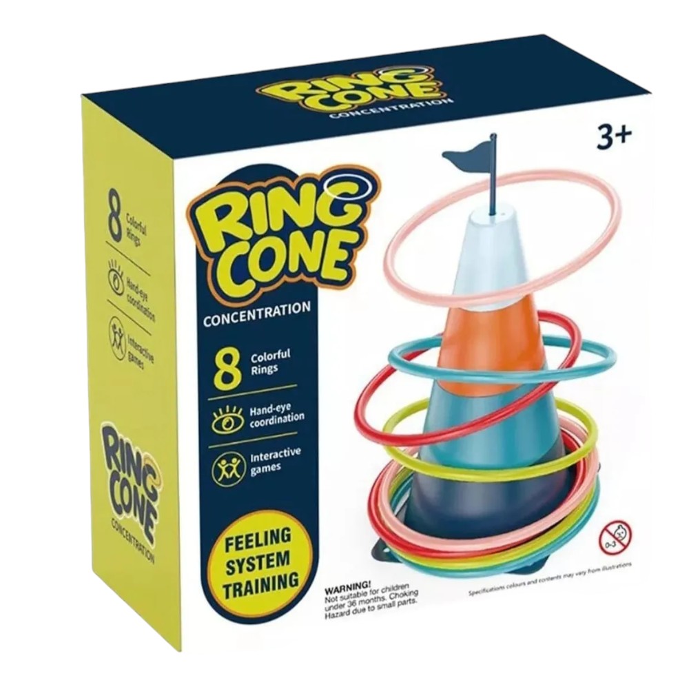 Juego De Mesa Cono Con Aros Punteria Habilidad