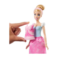 Muñeca Princesa Disney Cenicienta Cambio De Vestido JCR95

