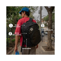 Mochila Juvenil Wilson Deportiva Porta Laptop WLS222-BP483B
