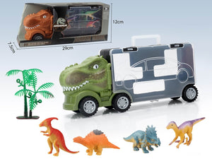 Camion Trailer Con Dinosaurios Juguete de Importacion HP1162398