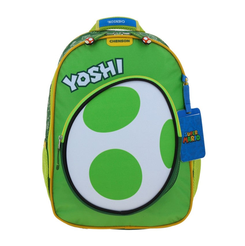 Mochila Escolar Grande Chenson Mario Bros Yoshi Eggy MB66089-G