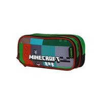 Lapicera Estuche Escolar Chenson Minecraft Tiles MC66394-3
