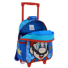 Cargar imagen en el visor de la galería, Mochila Chica Chenson Ruedas Niño Escolar Llantas Kinder Mario Bros Flep MB66131-9 Carro de Fabrica
