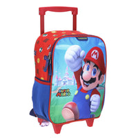 Mochila Con Ruedas Chica Chenson Mario Bros Preescolar Kinder MB65714-9
