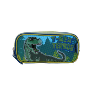 Lapicera Triple Estuche Chenson Doble Cierre T-rex Trerror CO66403-9