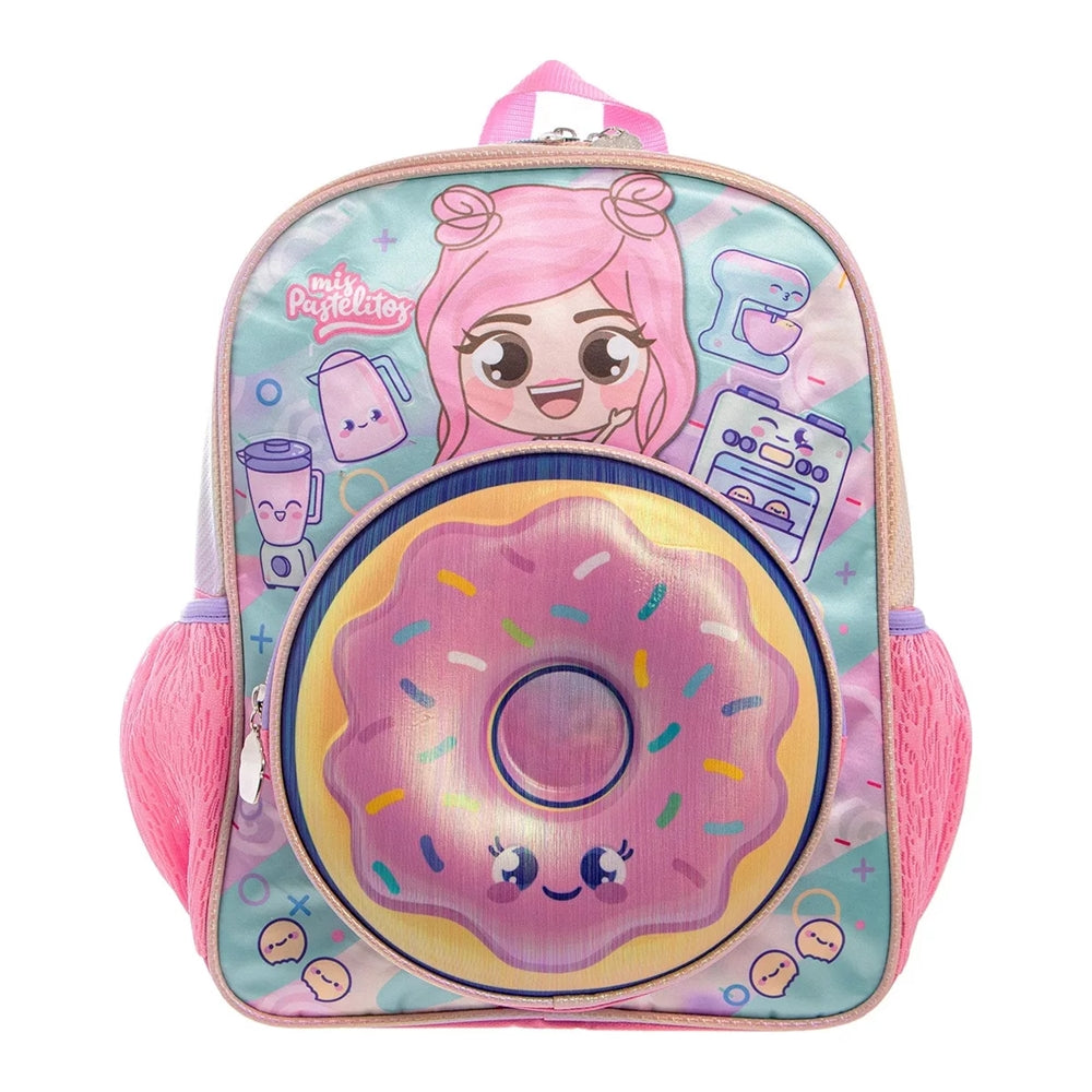 Mochila 3D Chica Preescolar kinder Mis pastelitos Ruz NUDA 178153