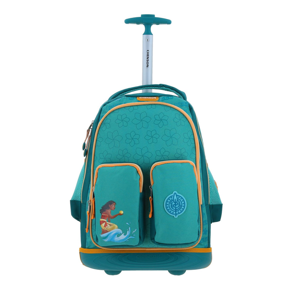 Mochila Chenson Con Ruedas Y Luces Led Disney Princesa Moana Escolar Primaria PR70399-T Hei