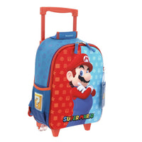 Mochila Chica Chenson Ruedas Preescolar Kinder Mario Bros Dulp MB66082-9
