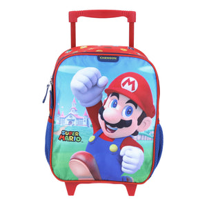 Mochila Con Ruedas Chica Chenson Mario Bros Preescolar Kinder MB65714-9