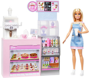 Barbie Muñeca En La Cafetería con Accesorios Mattel HXN94