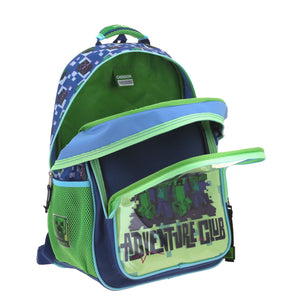 Set Chenson Mochila Lonchera Lapicera Para Niño Escolar Primaria Minecraft Plore MC66294-9