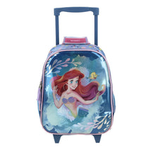 Cargar imagen en el visor de la galería, Mochila Chica Chenson Con Ruedas Preescolar Kinder Princesas Ariel PR70155-9 Agry
