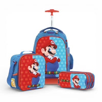 Kit Chenson Dulp Mario Mochila Baston Lonchera Lapicera
