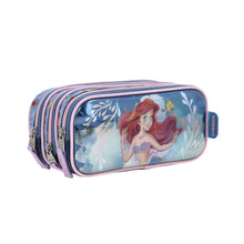 Cargar imagen en el visor de la galería, Lapicera Estuche Chenson Triple Cierre Disney Princesas Ariel PR70154-9 Agry
