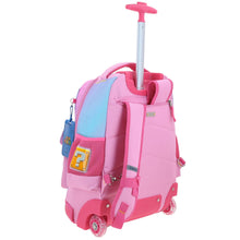 Cargar imagen en el visor de la galería, Mochila Grande Con Ruedas Y Luces Led Chenson Mario Bros Peach MB70433-P Kiut

