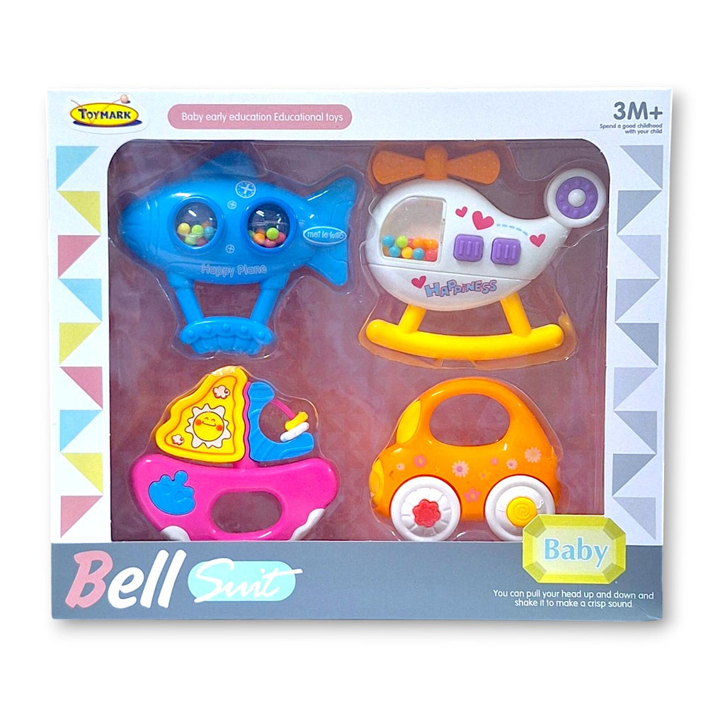 CYC Juego de 4 Sonajas para Bebe de Juguete de Importacion HP1155090