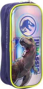 Lapicera Escolar Doble Cierre Ruz Jurassic World Blue Rex 174436