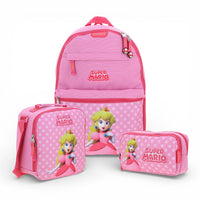 Kit Chenson Loly Mario Peach Mochila Lonchera Lapicera
