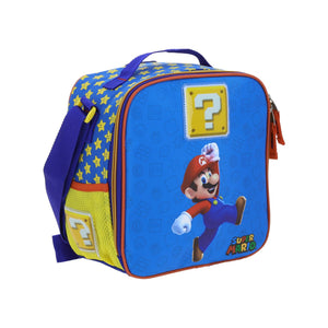 Set Chenson Mochila Lonchera Lapicera Para Niño Escolar Primaria Mario Bros POWP MB66306