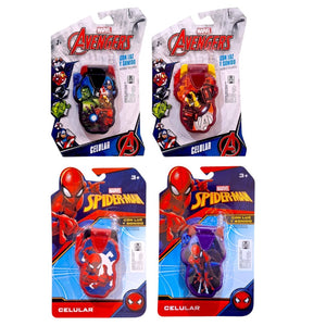Telefono Sonido Spiderman Avengers Marvel Juguete Mayoreo