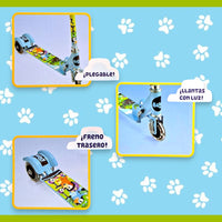 CYC Scooter Bluey Con Luz Plegable 3 Ruedas Juguete de Importacion T380864

