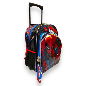 Mochila Ruedas Escolar Grande Primaria Ruz Marvel Spiderman Hombre Araña 177510