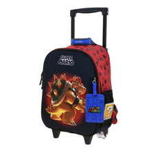 Cargar imagen en el visor de la galería, Mochila Chica Kinder Con Ruedas Chenson Mario Bros Bowser MB70208-3 Bowie
