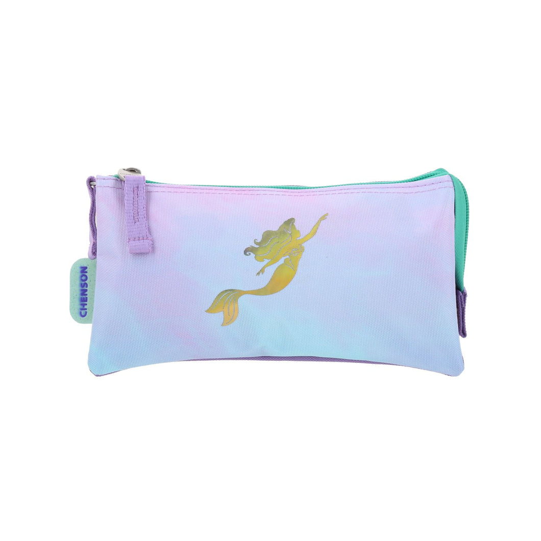 Lapicera Estuche Chenson Triple Cierre Disney Princesas Ariel PR70268-V Deeper