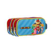 Cargar imagen en el visor de la galería, Set de Mochila Lonchera Lapicera Para Niño Escolar Primaria Mario Bros  SQUAT MB66368
