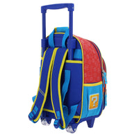 Mochila Mediana Chenson Ruedas Niño Escolar Llantas Kinder Mario Bros SQUAT MB66371-R Carro de Fabrica
