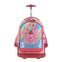 Mochila Chenson Con Ruedas Y Luces Led Para Niña Escolar Primaria Happy Girl Cast HG66495-P

