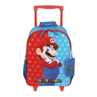 Mochila Chica Chenson Ruedas Preescolar Kinder Mario Bros Dulp MB66082-9
