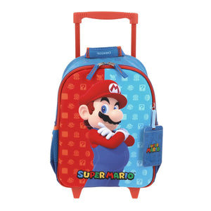 Mochila Chica Chenson Ruedas Preescolar Kinder Mario Bros Dulp MB66082-9